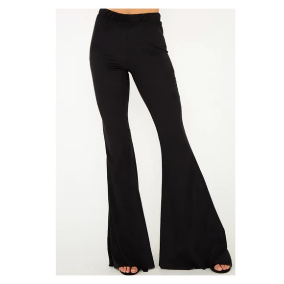 Super Flare Suede Feel Pants - Picture 3 of 5